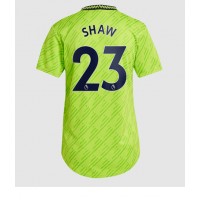 Manchester United Luke Shaw #23 Fotballklær Tredjedrakt Dame 2022-23 Kortermet